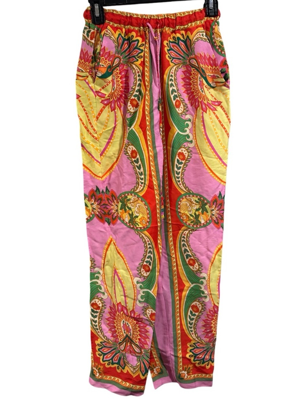 Farm Rio Beach Toucans Scarf Lenzing Ecovero Viscose Pants in multicolor NWT XS - Picture 5 of 16